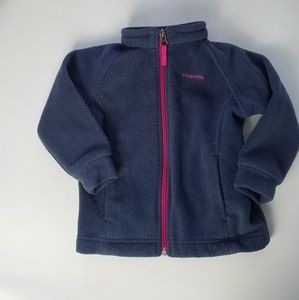 Columbia Blue toddler fleece zip-up sweater